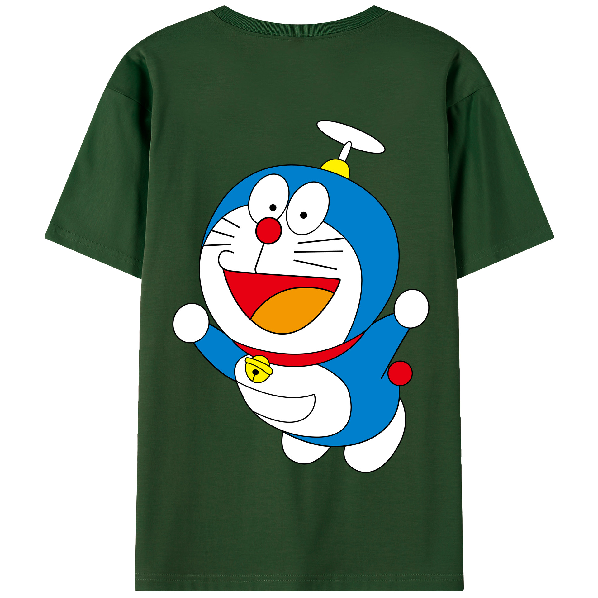 （画像用） ドラえもん Doraemon 綿100％半袖Tシャツ（背面プリント）
